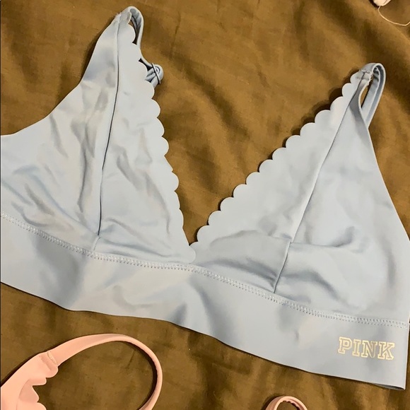 (2) Scallop Bandeaus- VS PINK - Picture 3 of 6